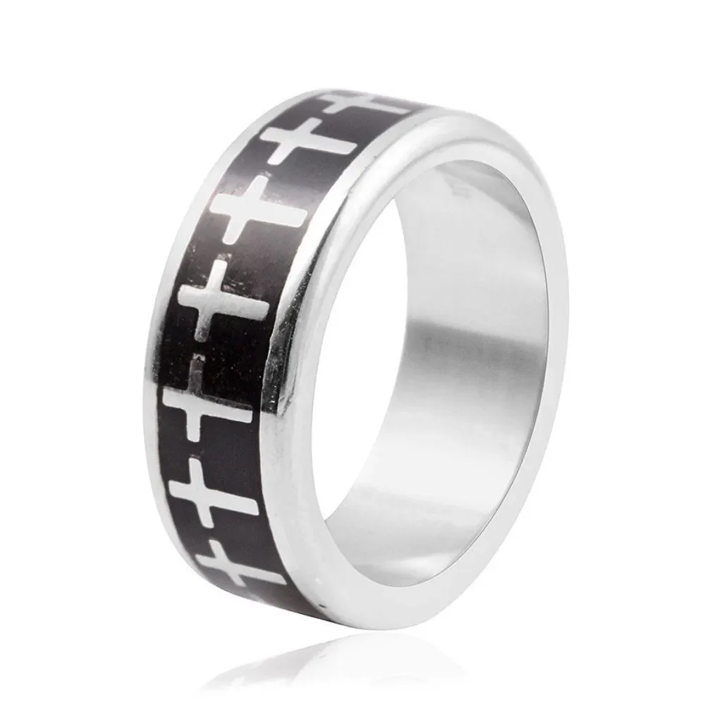 Stainless Steel Ring Bands Set of 3